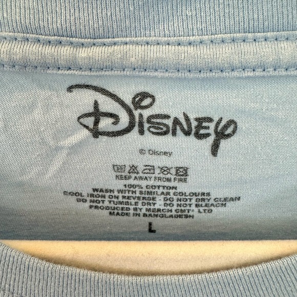 Disney Men's Light‎ Blue Tie Dye Mickey Mouse Graphic T Shirt Size L - Picture 5 of 6